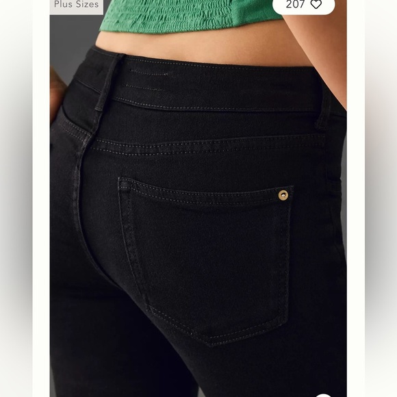 Pilcro by Anthropologie - The Icon Flare Jeans - Black Wash - Size 23 Tall - NWT - Picture 2 of 13